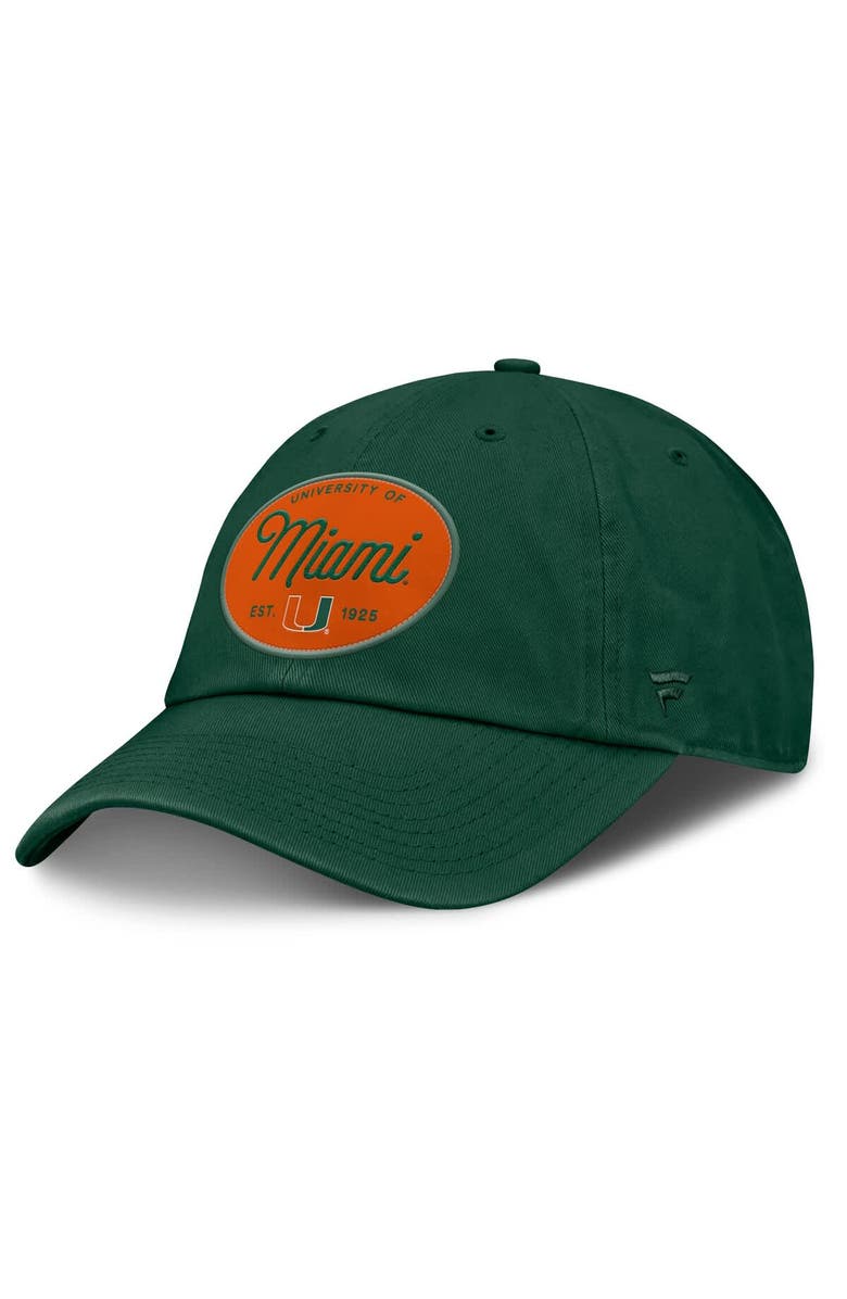 FANATICS Women's Fanatics Green Miami Hurricanes Candid Adjustable Hat, Main, color, Green