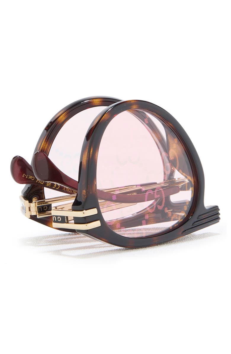 Gucci 55mm Special Edition Pilot Sunglasses, Alternate, color, 