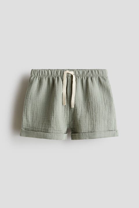 Cotton muslin shorts