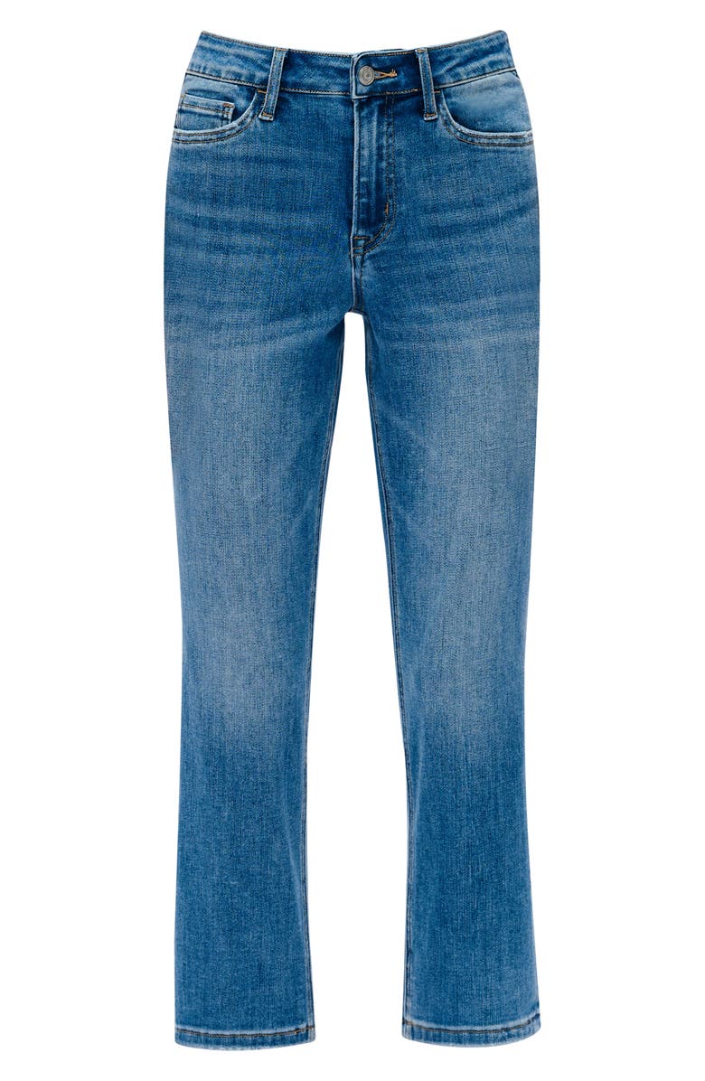 Bayeas High Waist Ankle Straight Leg Jeans, Alternate, color, Dark Blue