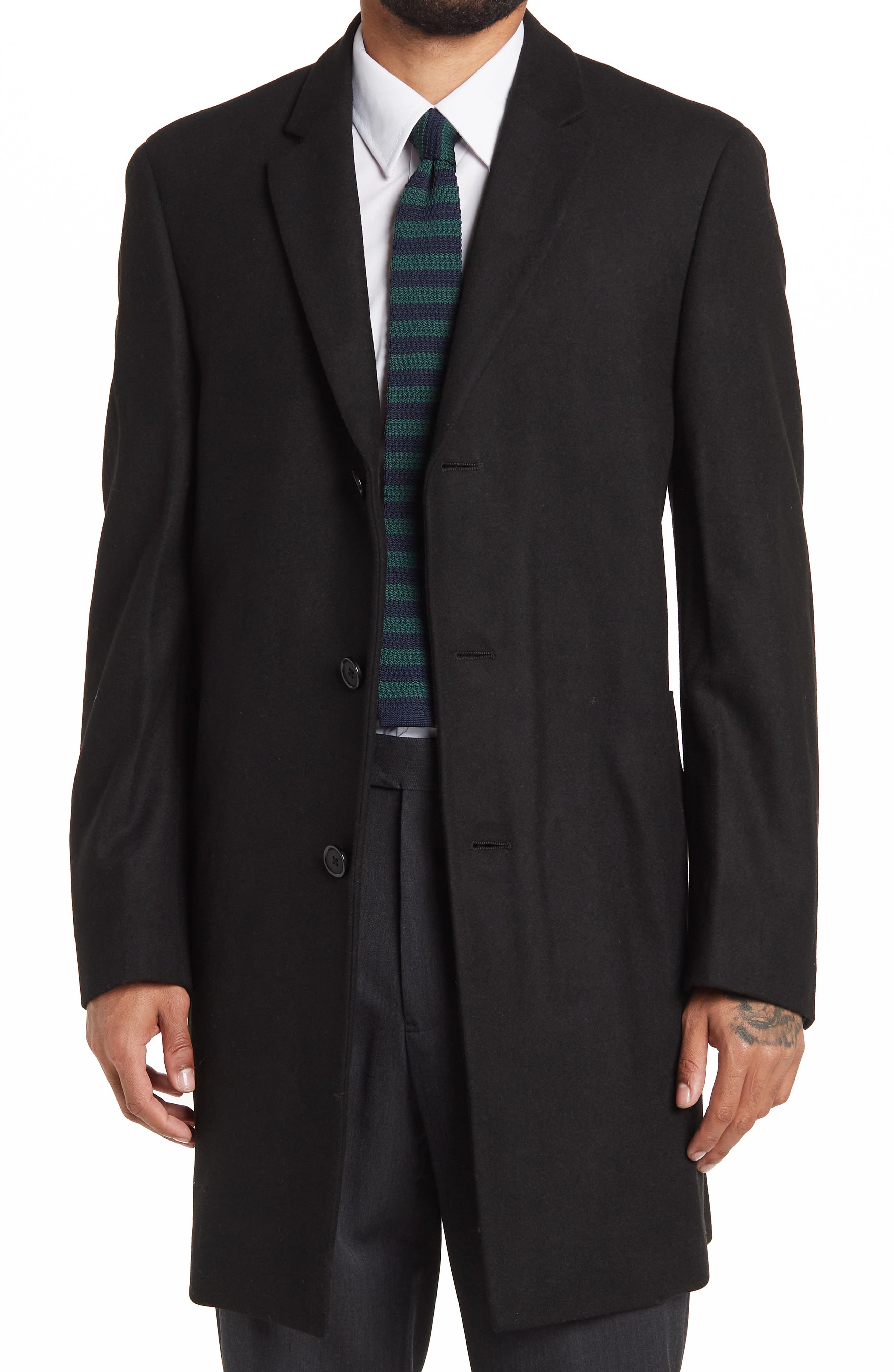 Hart Schaffner Marx Hanover Wool Blend Topcoat