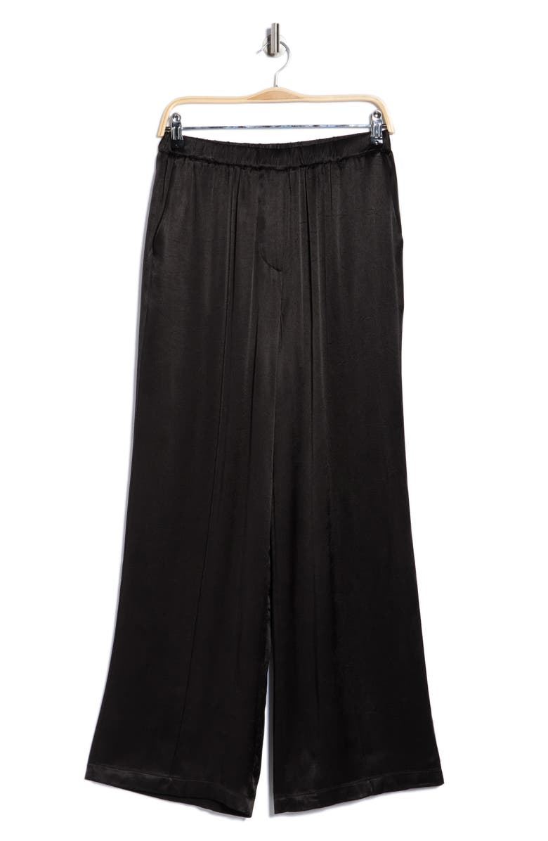 WAYF Satin Pants, Alternate, color, Black