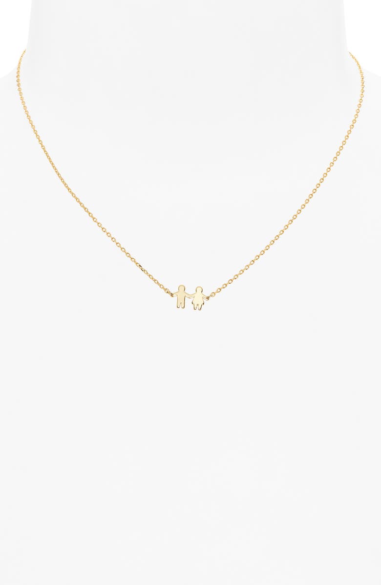 Estella Bartlett People Pendant Necklace, Alternate, color, Gold