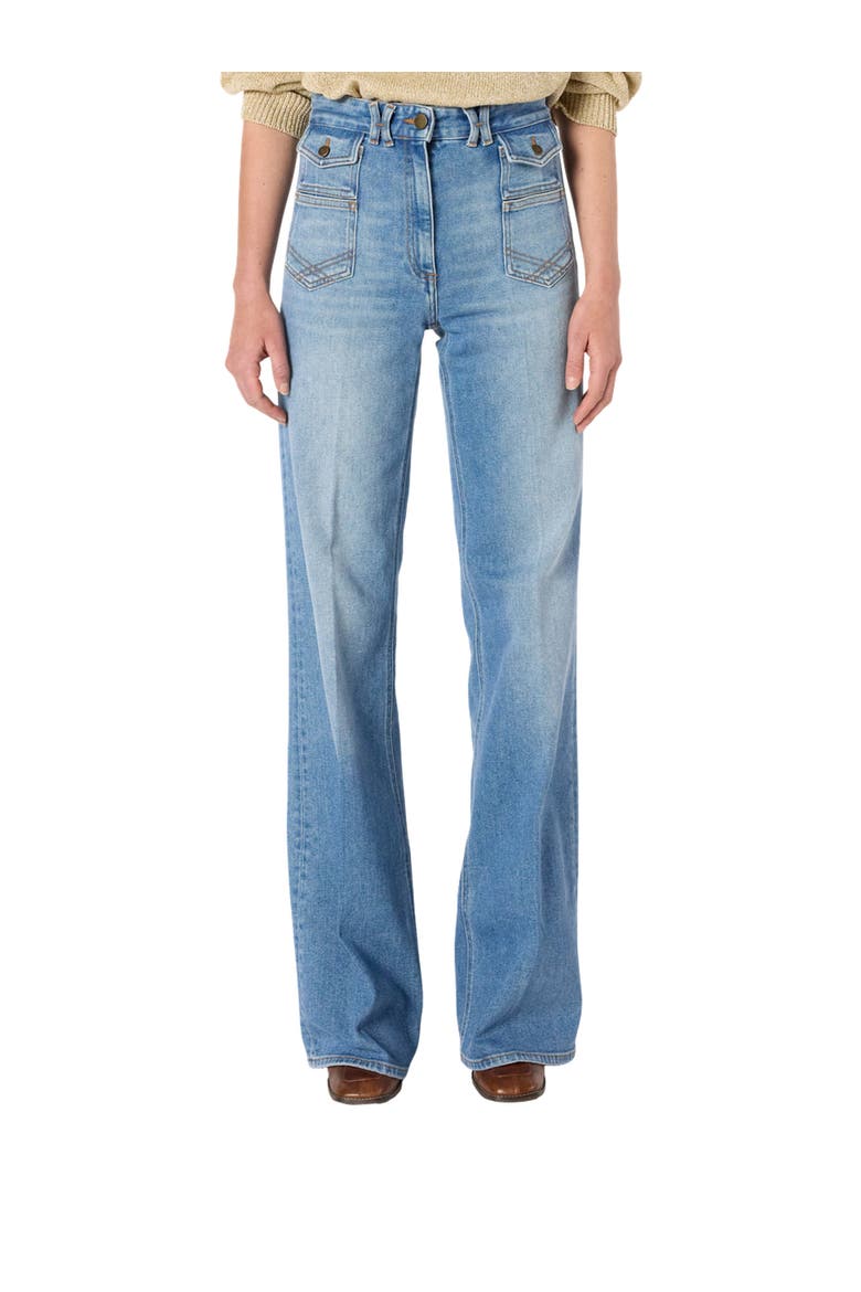 Anna Flared High Waisted Jeans, Main, color, Jeans