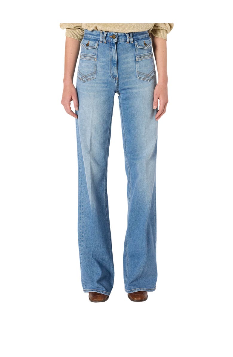 GERARD DAREL Anna Flared High Waisted Jeans, Main, color, Jeans