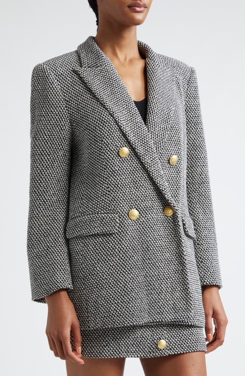 L Agence L'agence Riva Double Breasted Knit Blazer