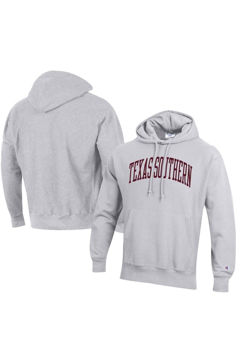 Champion Men's Champion Gray Texas Southern Tigers Tall Arch Pullover Hoodie, Main, color, Gray