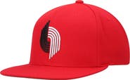 Mitchell & Ness Men's Mitchell & Ness Red Portland Trail Blazers Hardwood Classics Team Ground 2.0 Snapback Hat