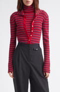 EENK High-Neck Layered Knit Top