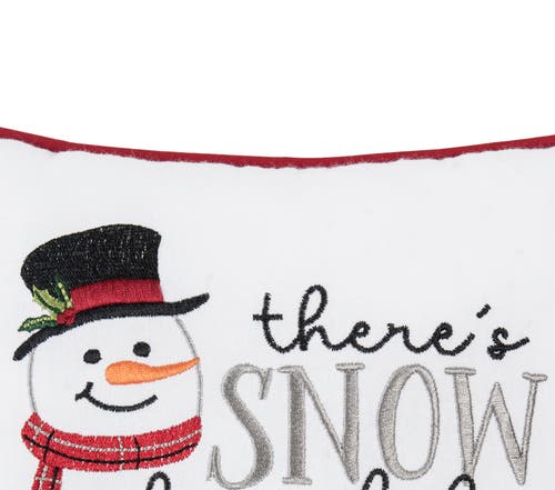 C & F Home C&f Home Snow Place Like Home Small Christmas Accent Pillow, 10" X 10" In Red