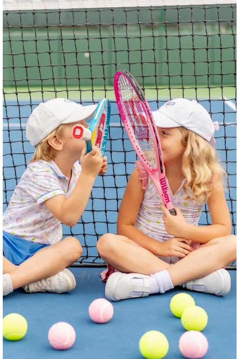 Tennis Rackets Bow Baseball Hat, Alternate, color, White