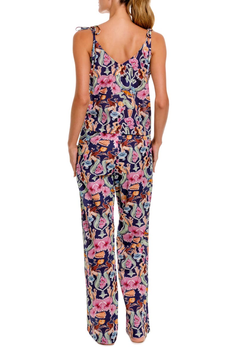 The Lazy Poet Amelie Mixed Print Cotton Pajamas, Alternate, color, Blue