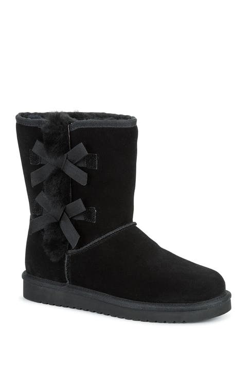 Koolaburra by Ugg Victoria Short Genuine Shearling & Faux Fur Boot (Women)