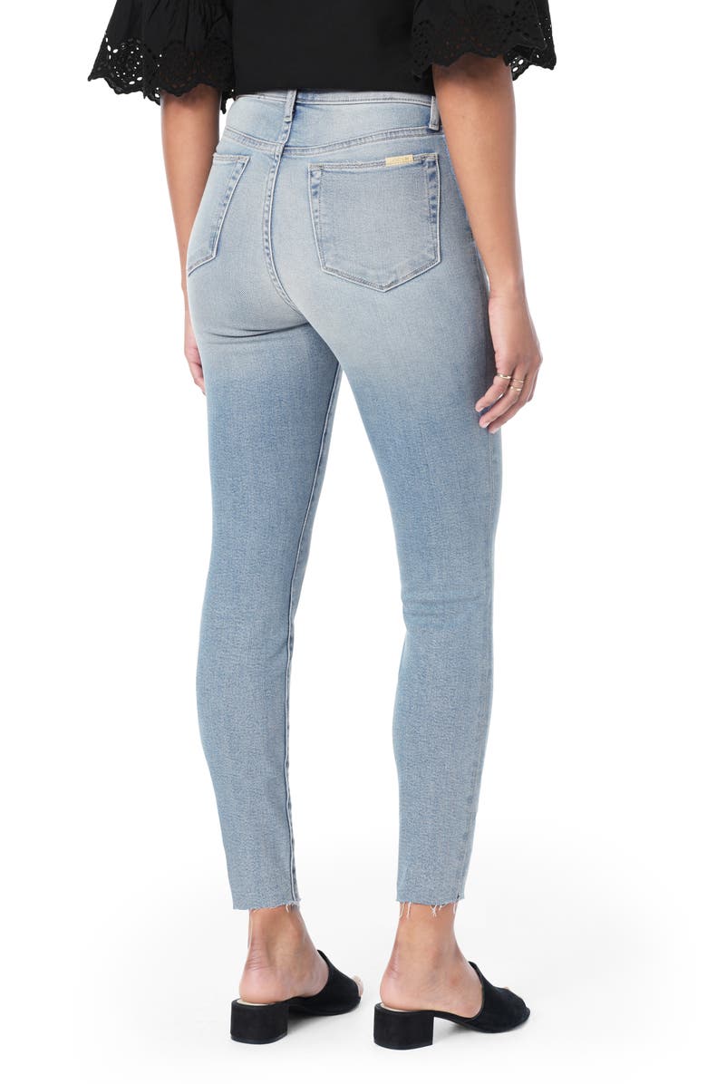 Joe's Flawless - Honey Curvy High Waist Raw Hem Ankle Skinny Jeans, Alternate, color,