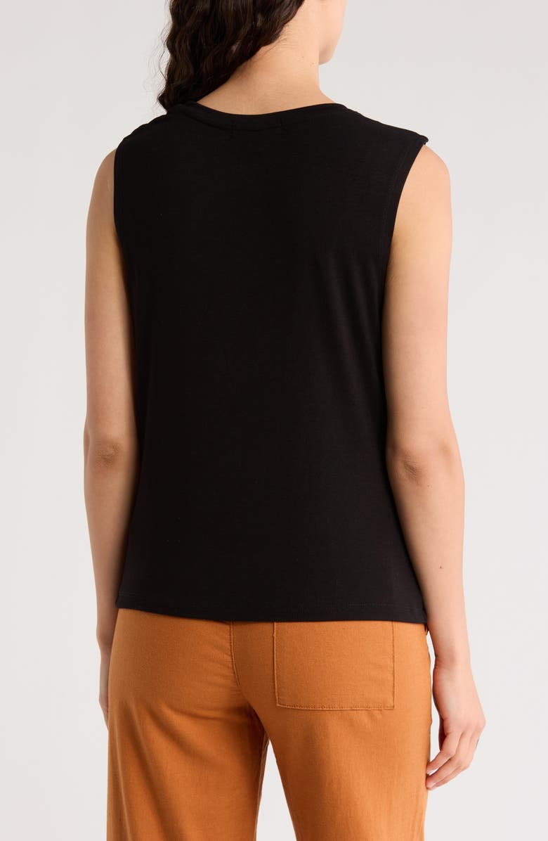 Sanctuary Twist Crewneck Tank, Alternate, color, Black