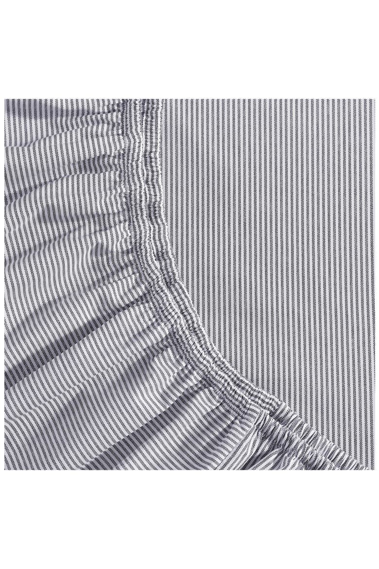 Ithaca Stripe Cotton Percale Sheet Set, Alternate, color, NAVY BLUE
