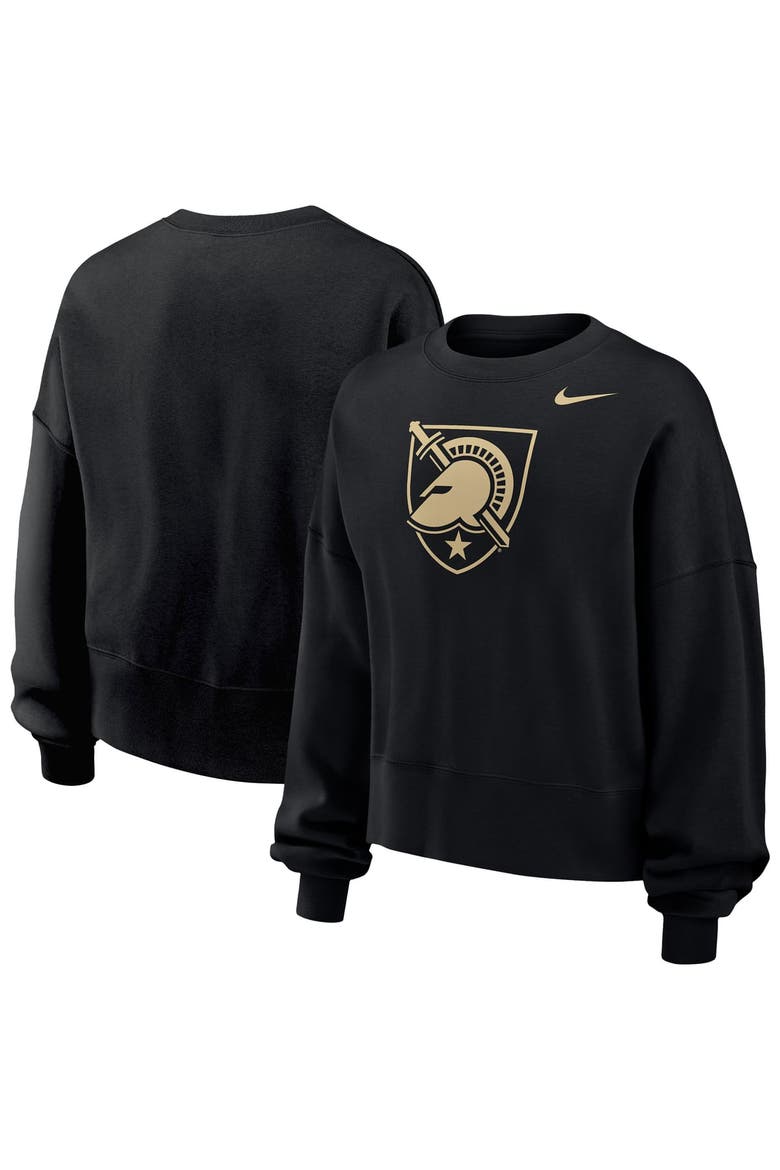 Women's Nike Black Army Black Knights Phoenix Fleece Pullover Sweatshirt, Main, color, Black