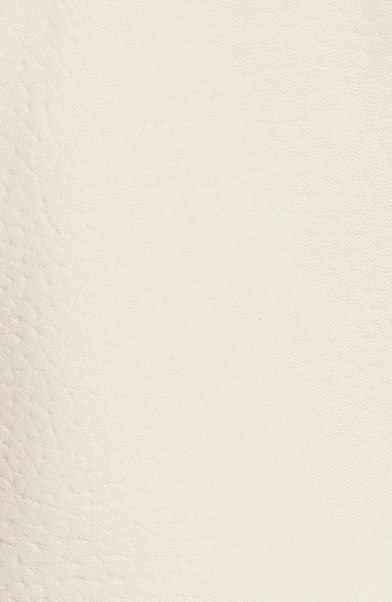 Ted Baker London Valerii Oversize Leather Moto Jacket, Alternate, color, 