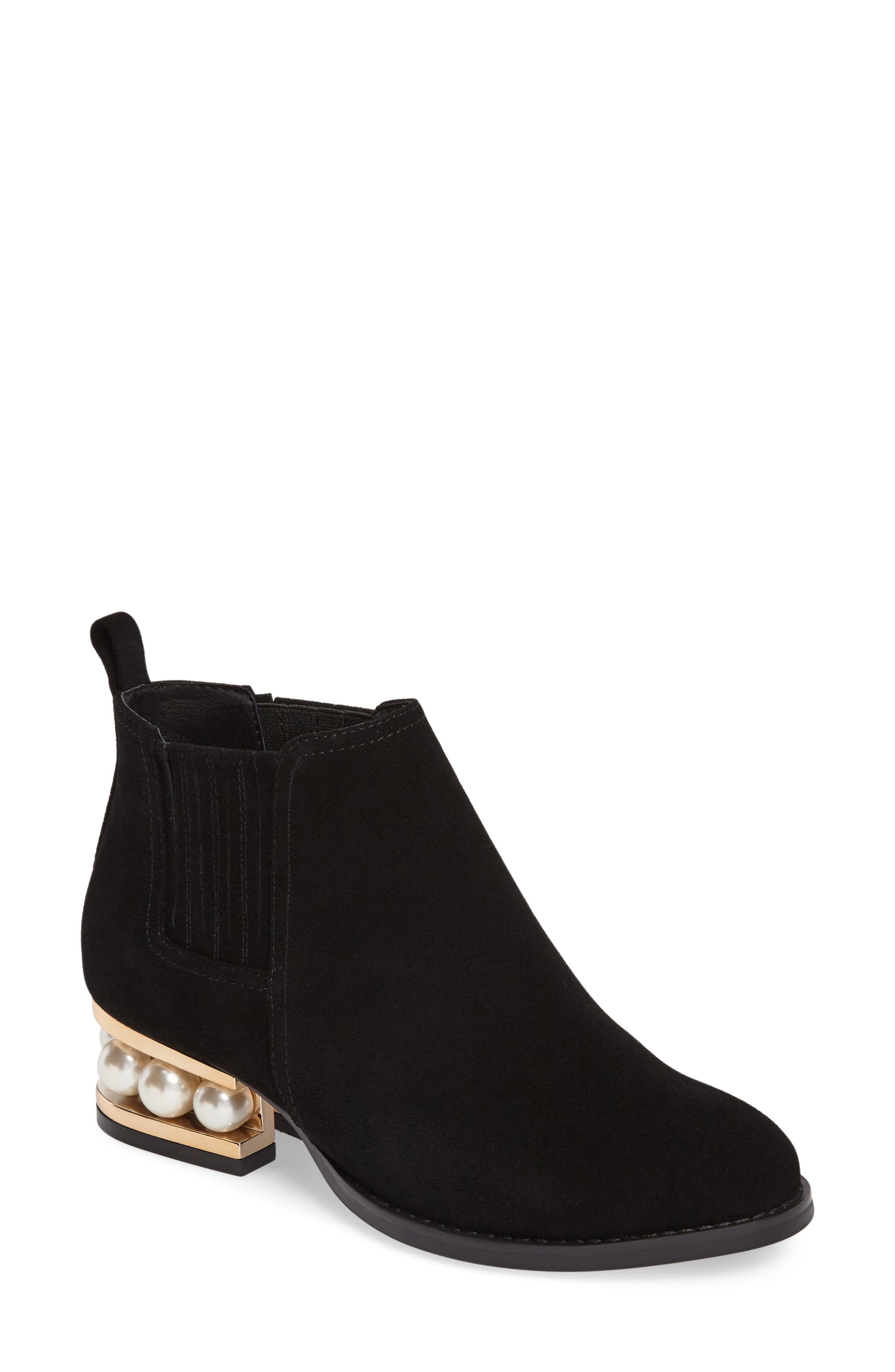 Jeffrey Campbell Warr-MP Pearly Orbed Chelsea Boot, Main, color, 