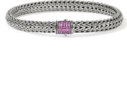 John Hardy Icon Bracelet, Sterling Silver, Pavé, 6.5mm