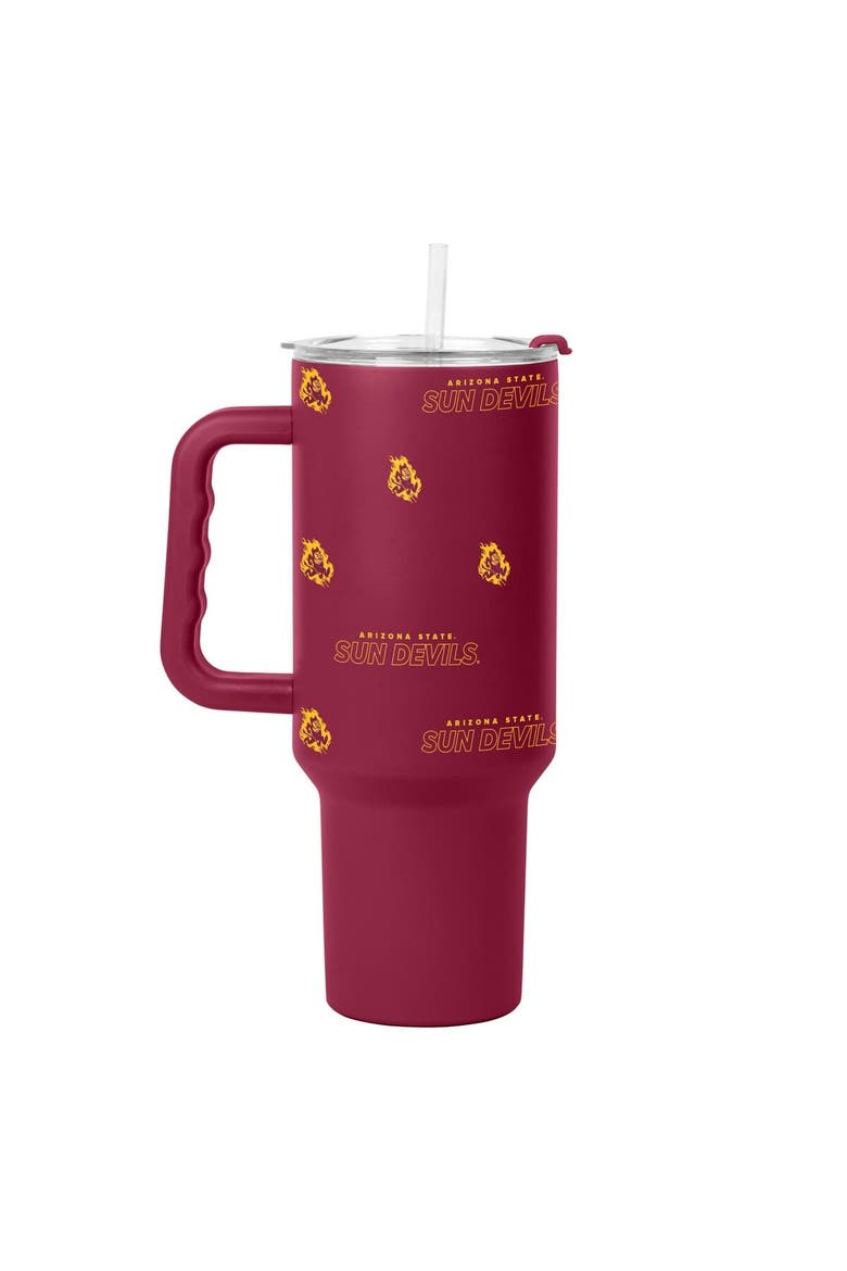 Arizona State Sun Devils 40oz. Step and Repeat Powder Coat Tumbler, Main, color, Maroon