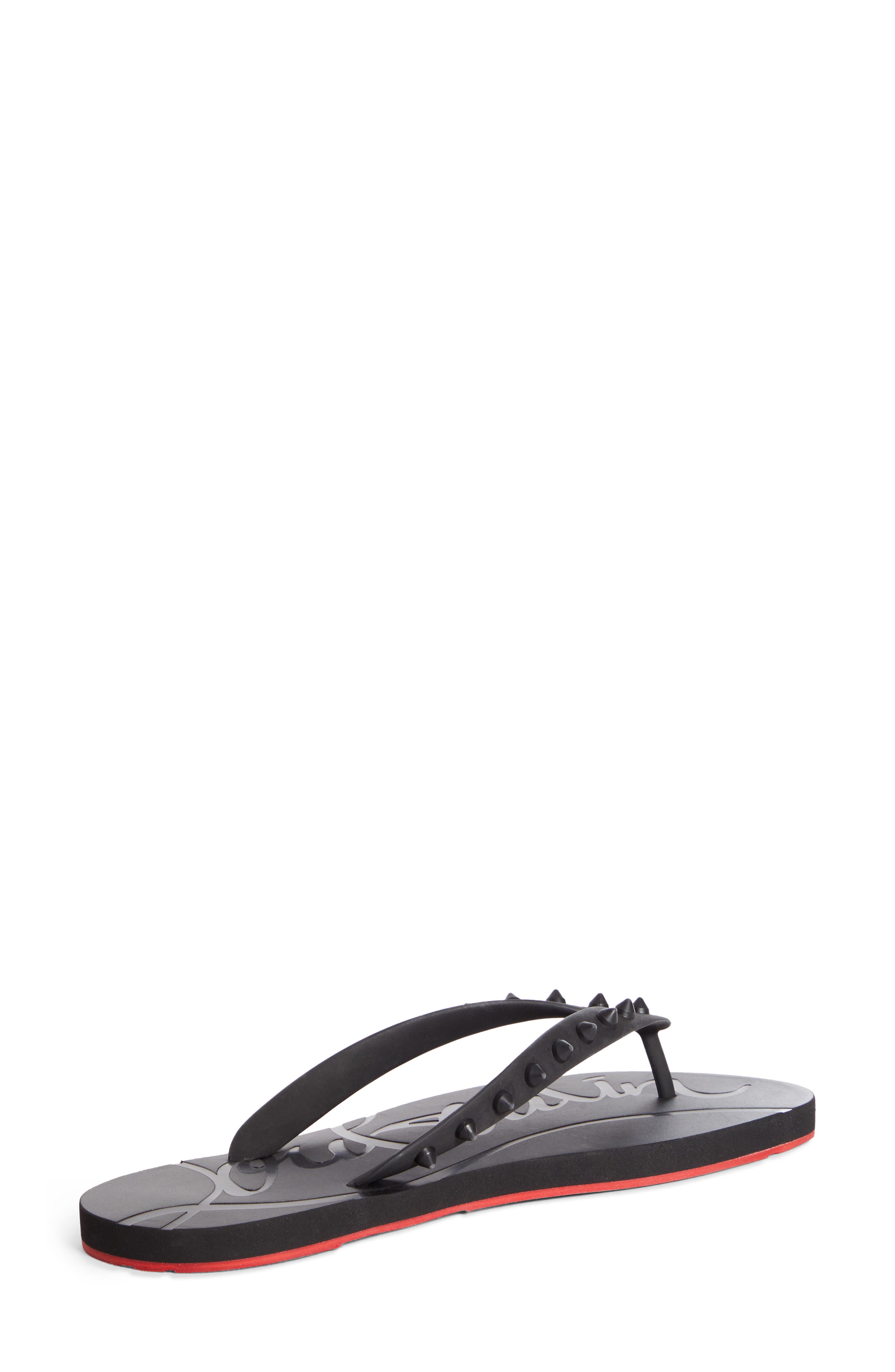 Loubi Flip Flop, Alternate, color, BLACK