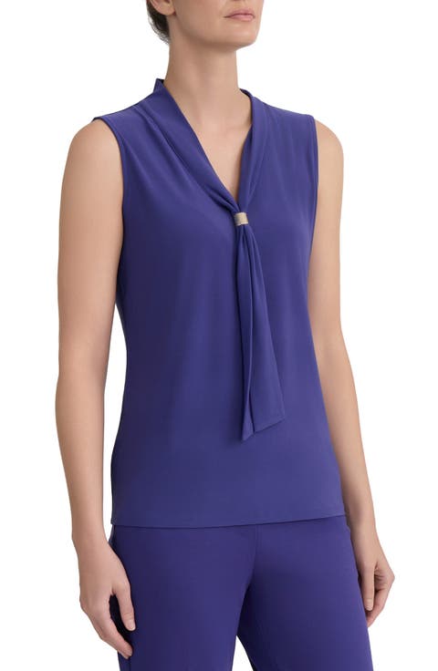 Tie Neck Sleeveless Top
