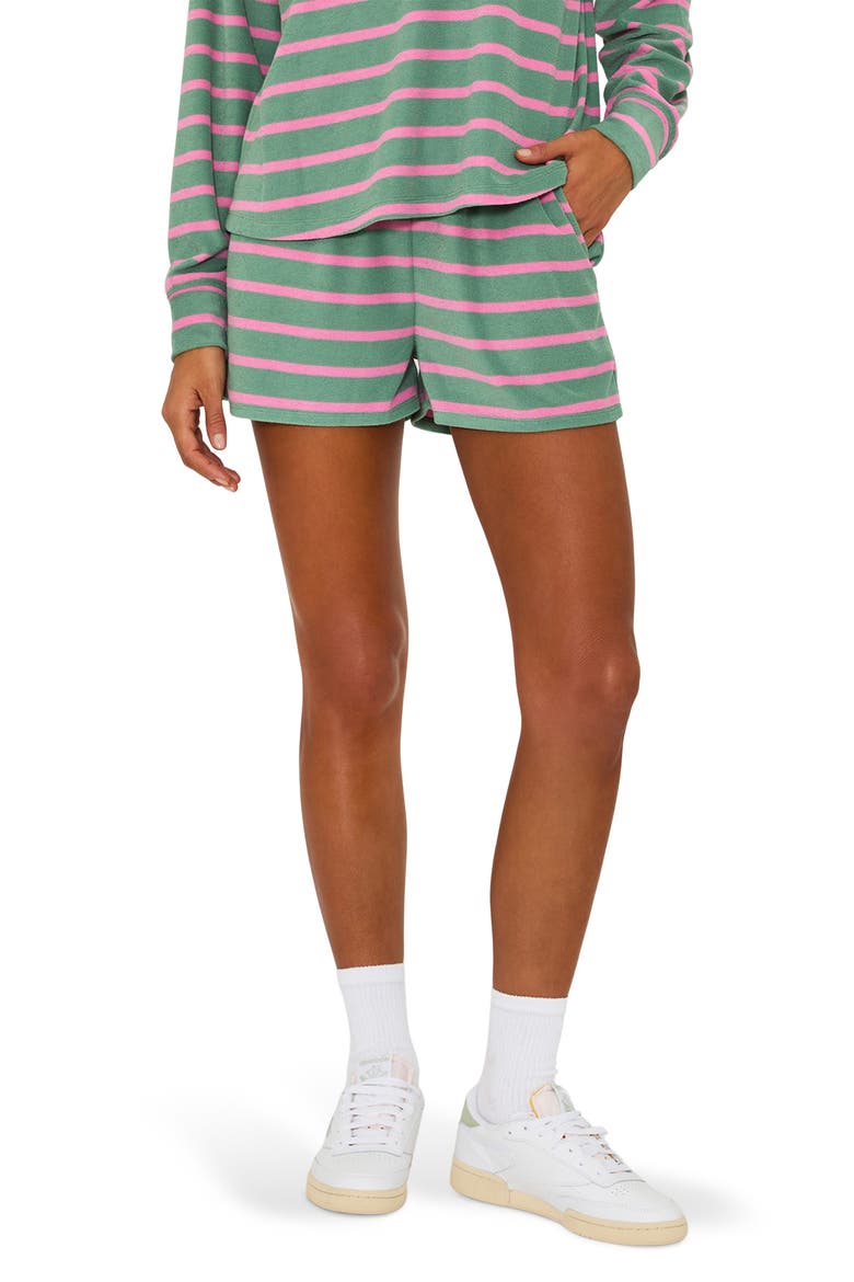Raya Shorts, Main, color, SAGE BLOOM STRIPE