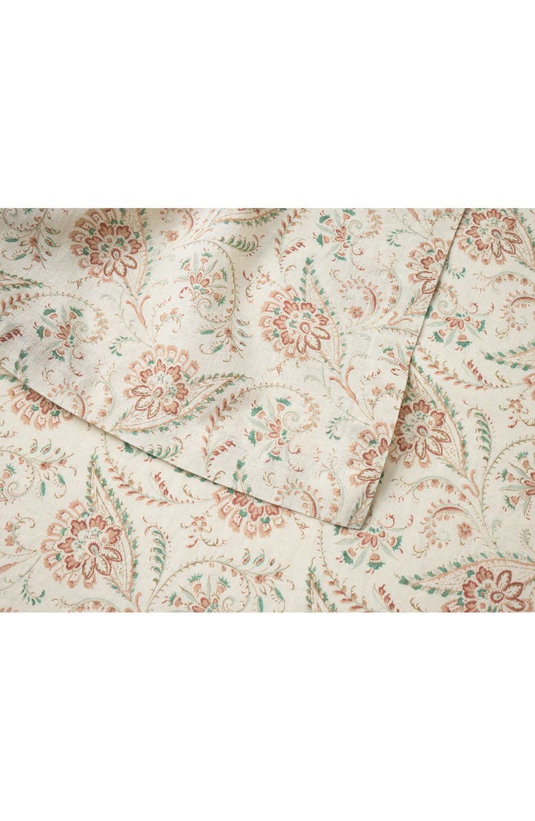 Coyuchi Coral Bell Table Runner, Alternate, color, Seafoam/ Garnet