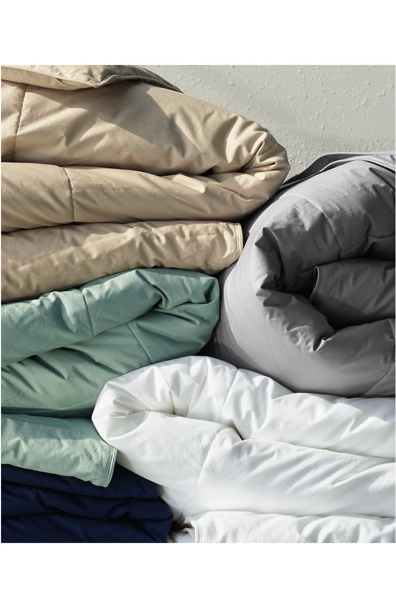 Lands' End Pureloft Synthetic Down Comforter, Alternate, color, White