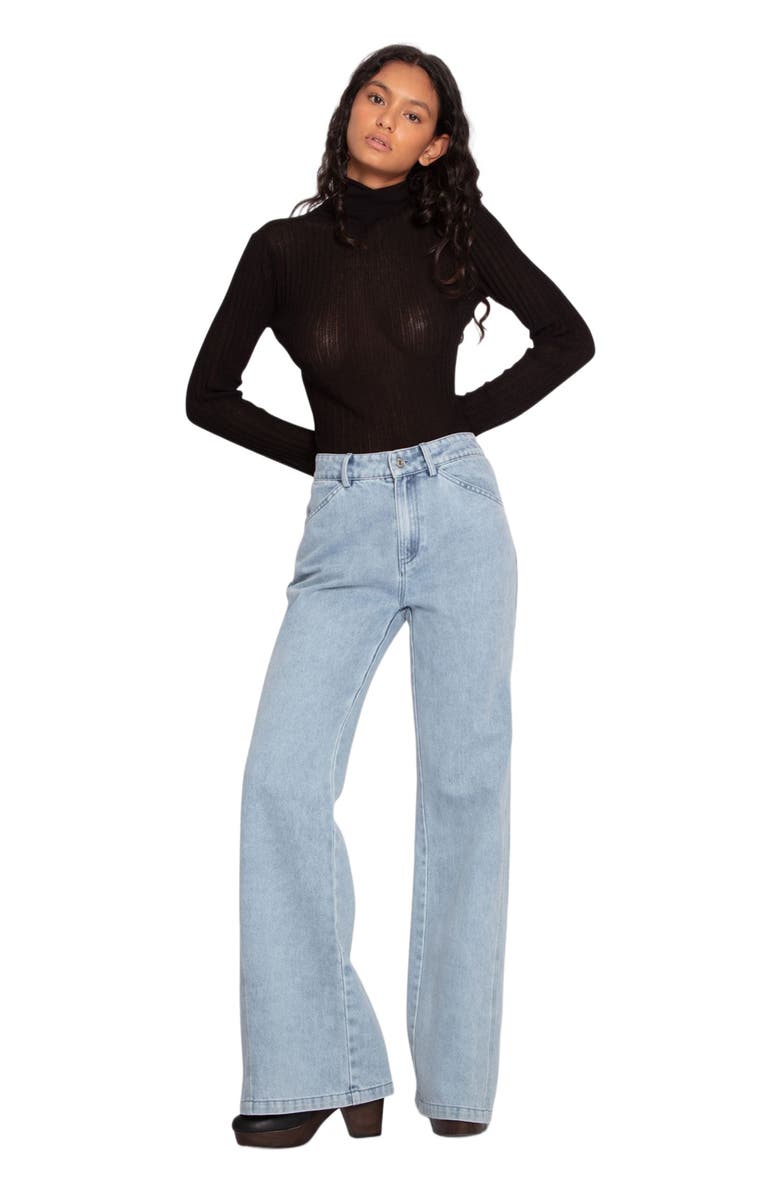 Belle & Bloom Brooklyn Knitted Turtleneck, Main, color, Black