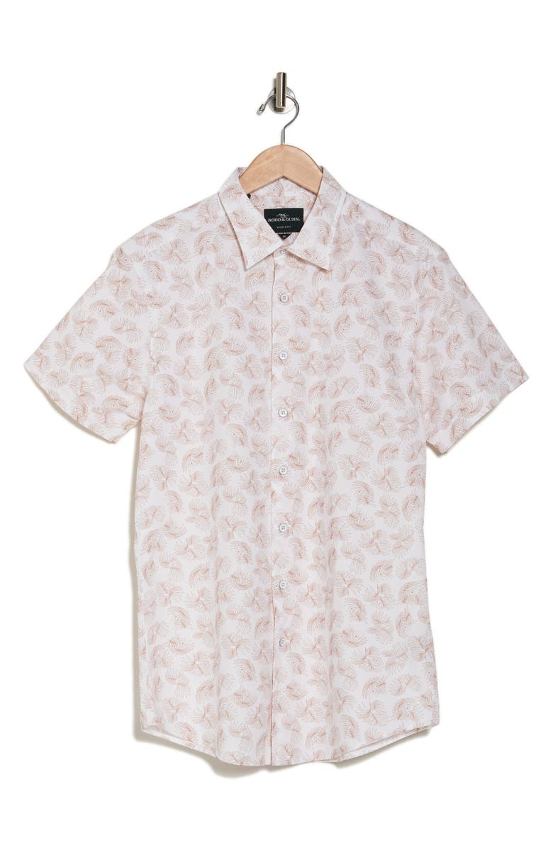 Rodd & Gunn Short Sleeve Cotton Button-Up Shirt, Alternate, color, Cinnamon