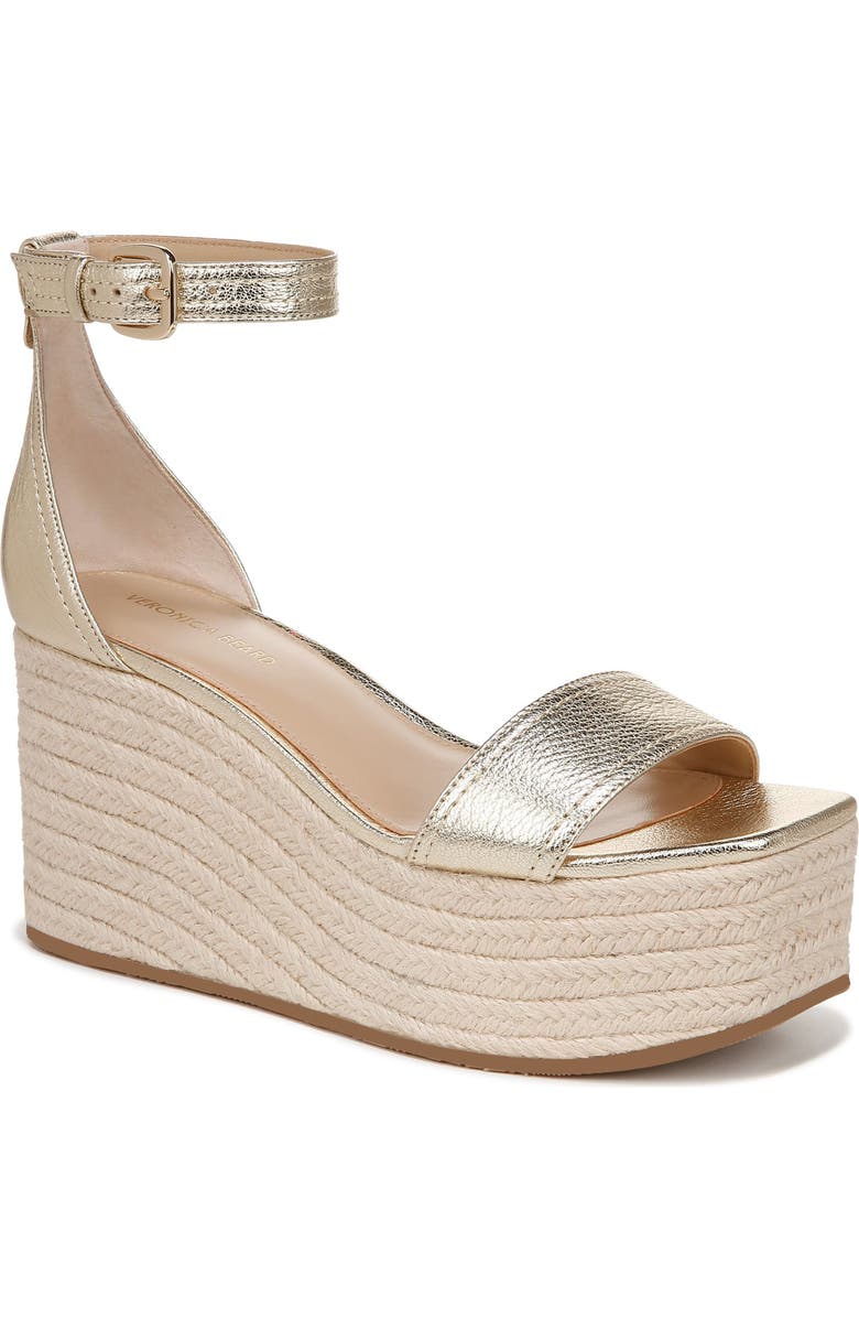 Veronica Beard Gianna Platform Wedge Sandal, Main, color,