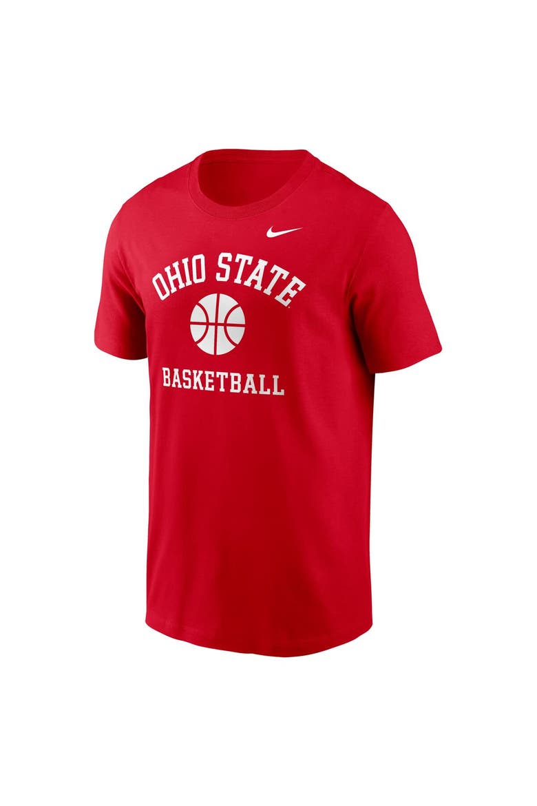 Men's Nike Scarlet Ohio State Buckeyes Basketball Icon T-Shirt, Alternate, color, Scarlet