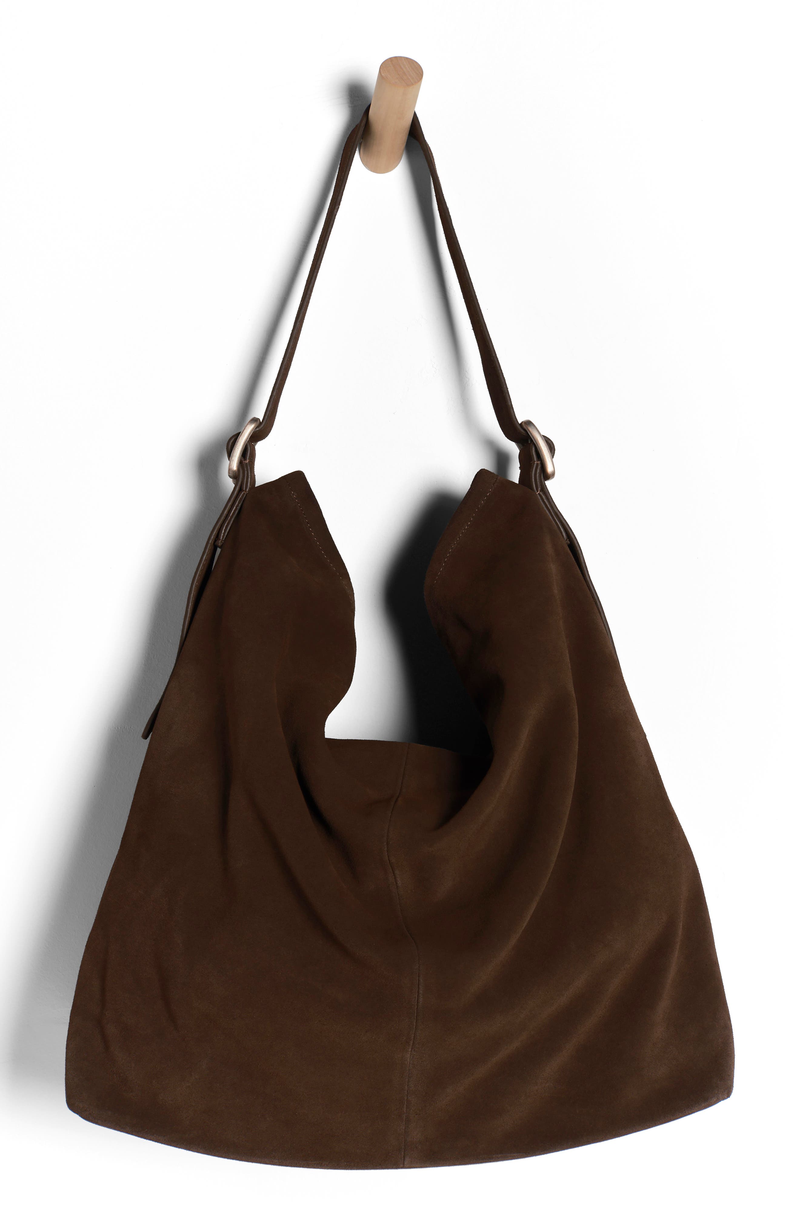 Free People WTF Honor Suede Hobo Bag, Main, color, 