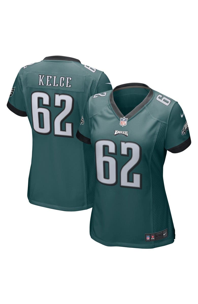 Nike Women's Nike Jason Kelce Green Philadelphia Eagles Game Jersey, Main, color, 