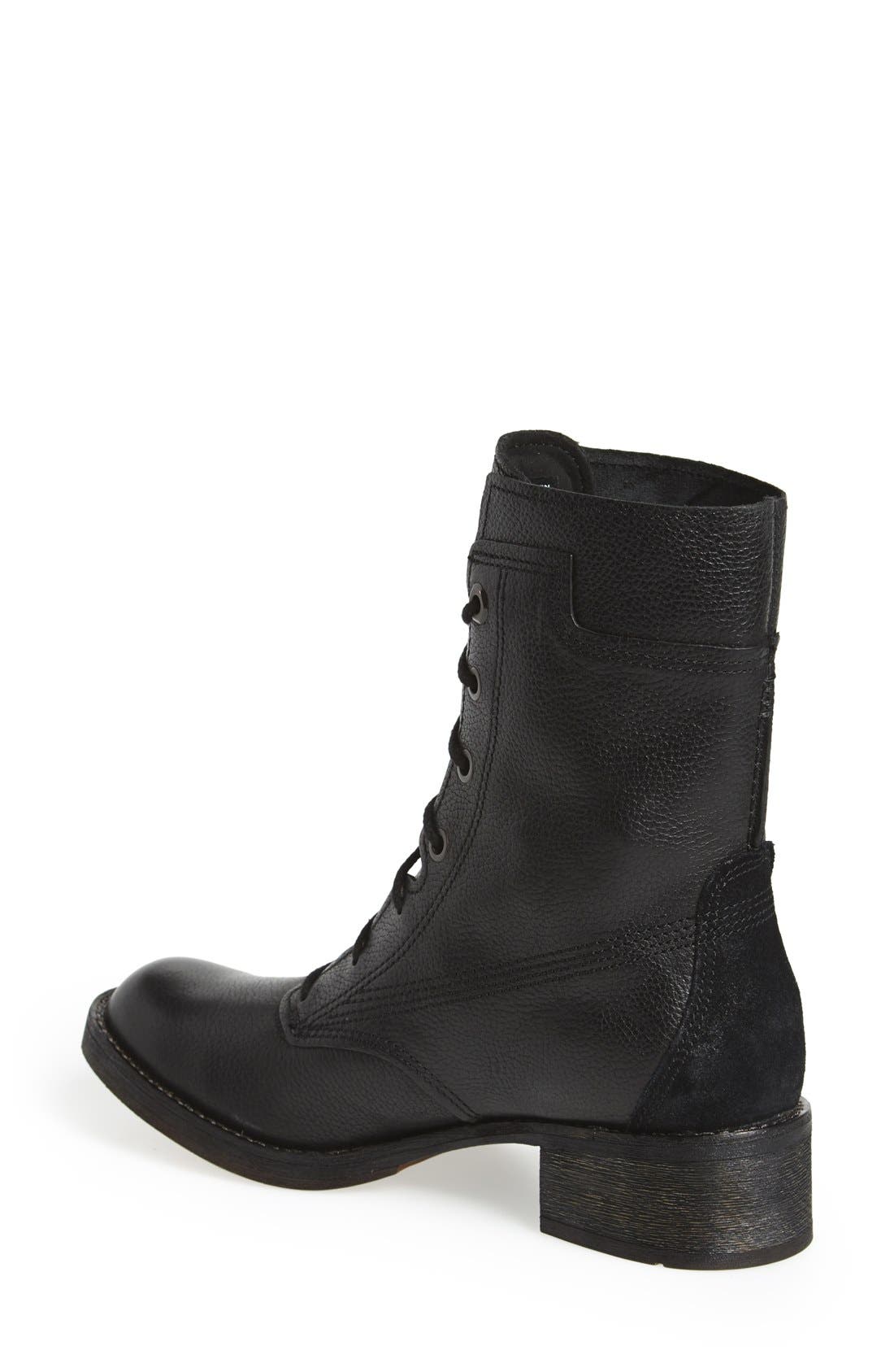 Earthkeepers® 'Whittemore' Lace-Up Boot, Alternate, color, JET BLACK WOODLANDS LEATHER