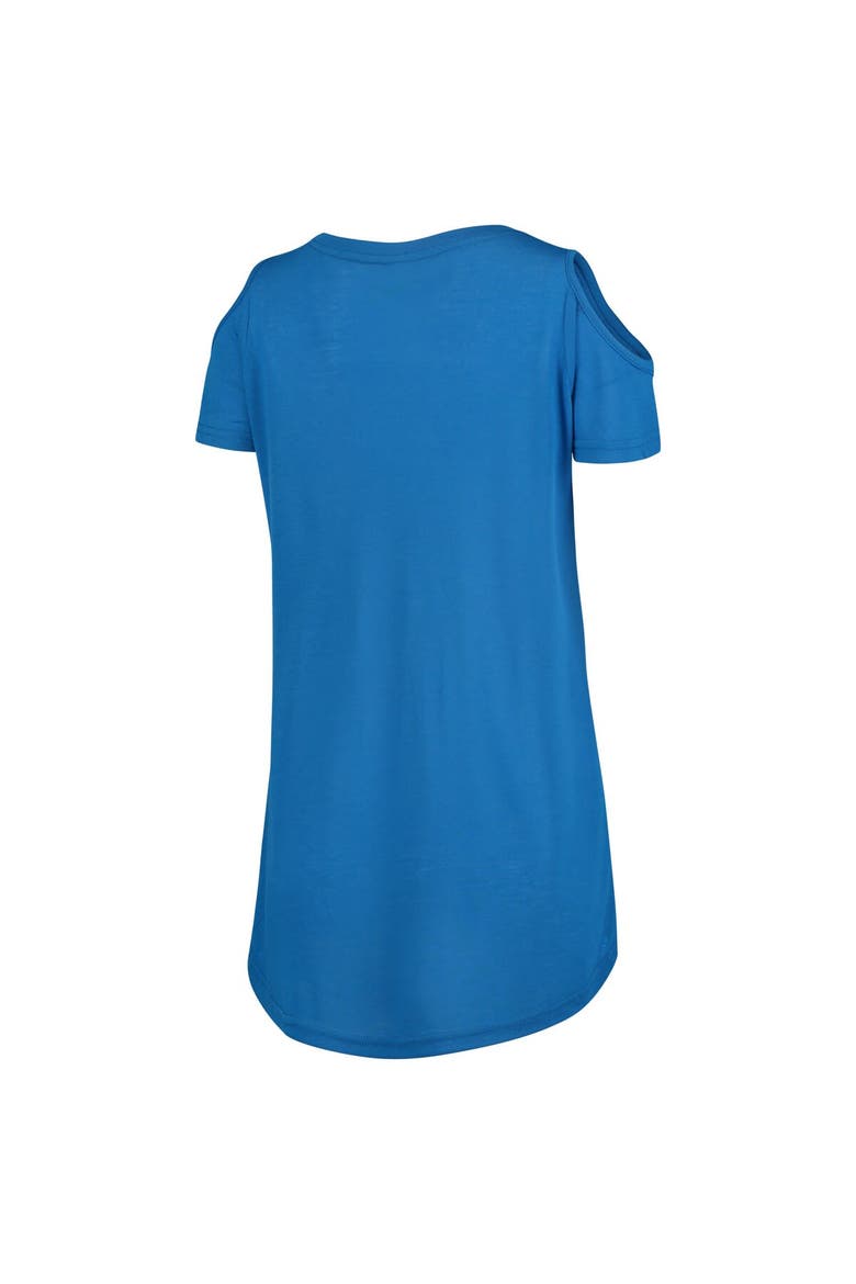 Women's G-III 4Her by Carl Banks Royal Toronto Blue Jays Clear the Bases Cold Shoulder T-Shirt, Alternate, color, Royal