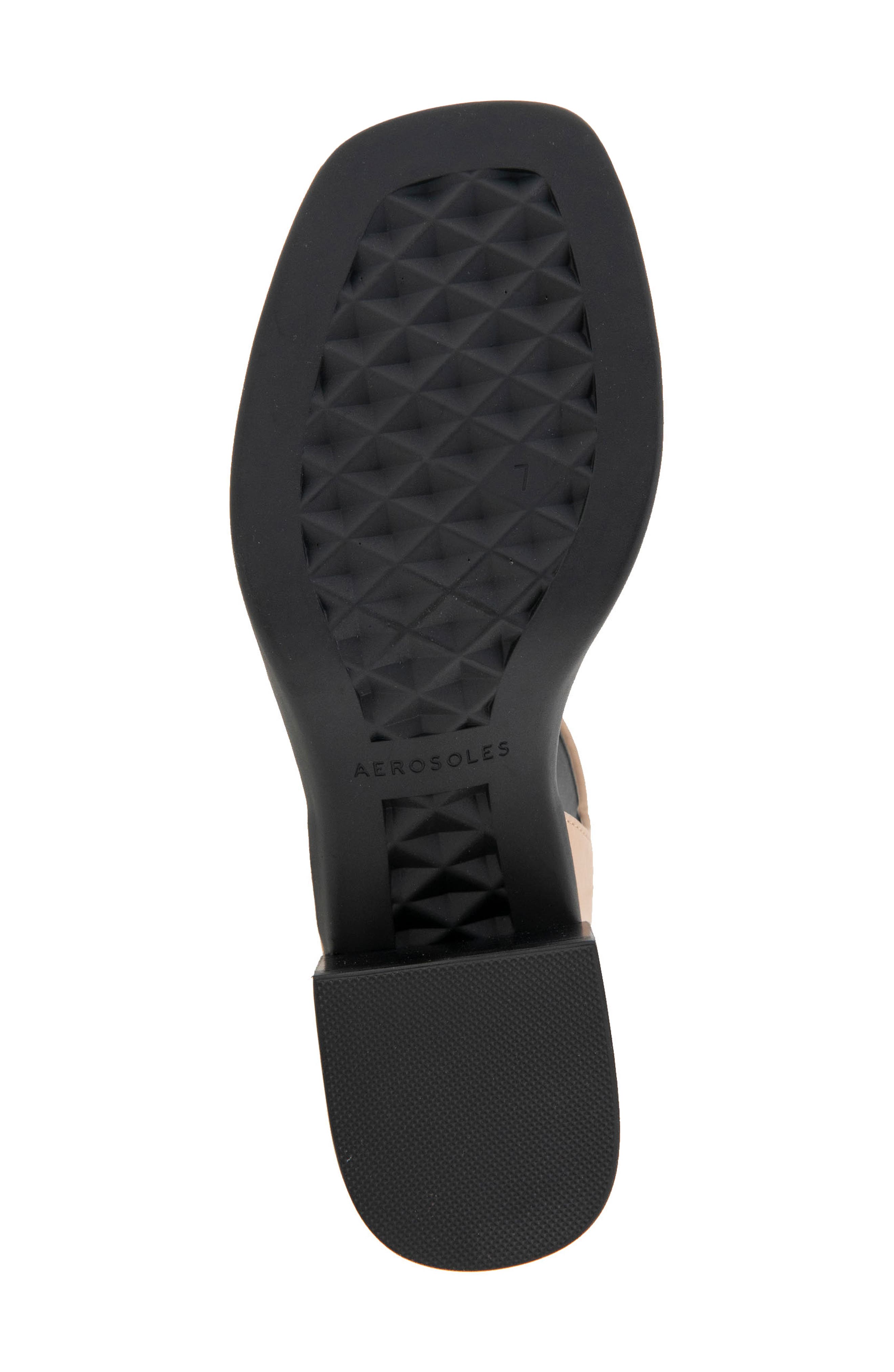 Aerosoles Dorian Block Heel Ankle Strap Sandal, Alternate, color, Beige/ Black Faux Leather