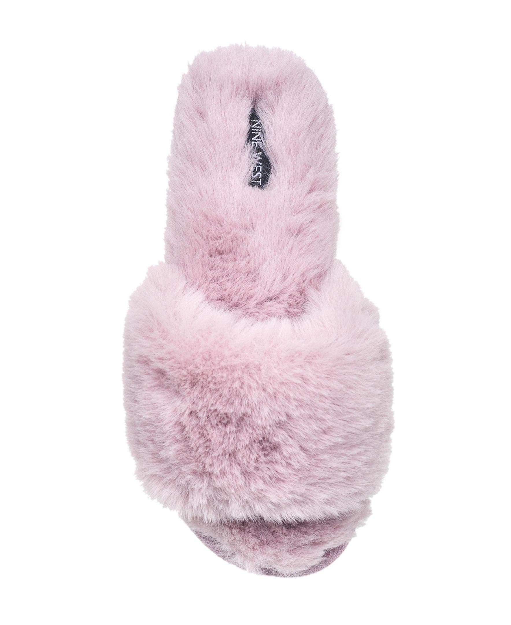 Slide Faux Fur Slipper, Alternate, color, Mauve