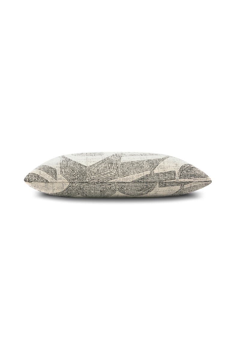 Influence Ebony Indoor & Outdoor Woven Accent Pillow, Alternate, color, Ebony