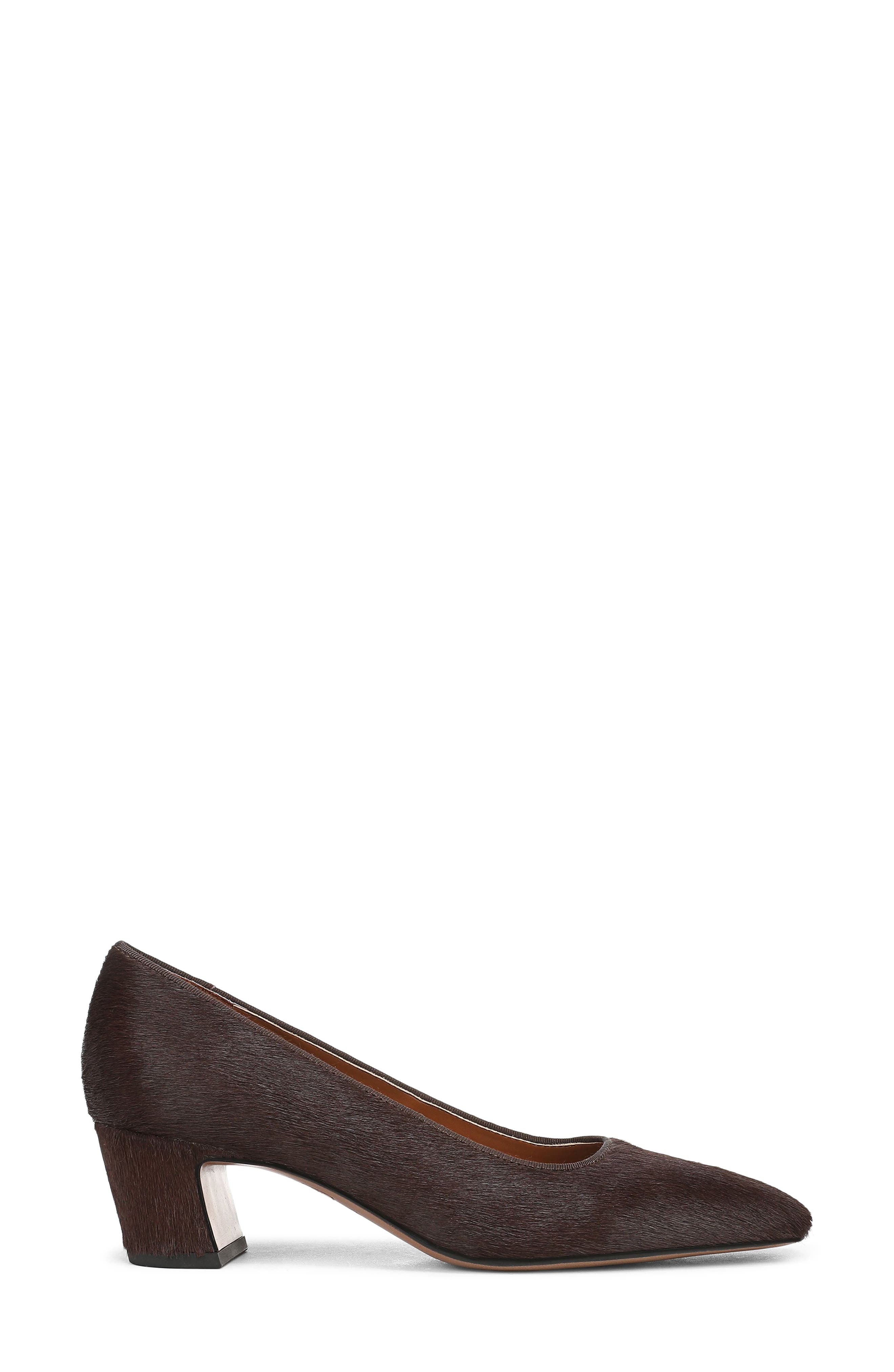 Salino Genuine Calf Hair Pump, Alternate, color, BROWN LEATHER