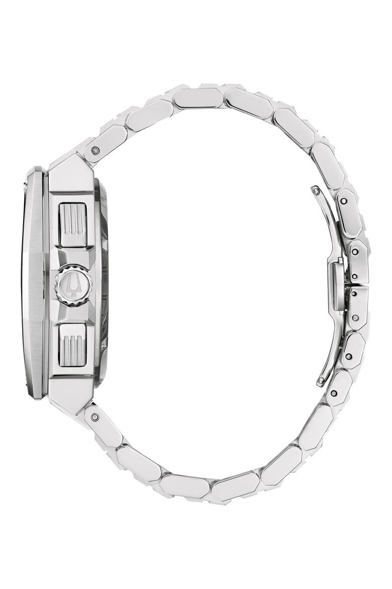 Series X Chronograph Bracelet Watch, 45mm, Alternate, color, SILVER-TONE