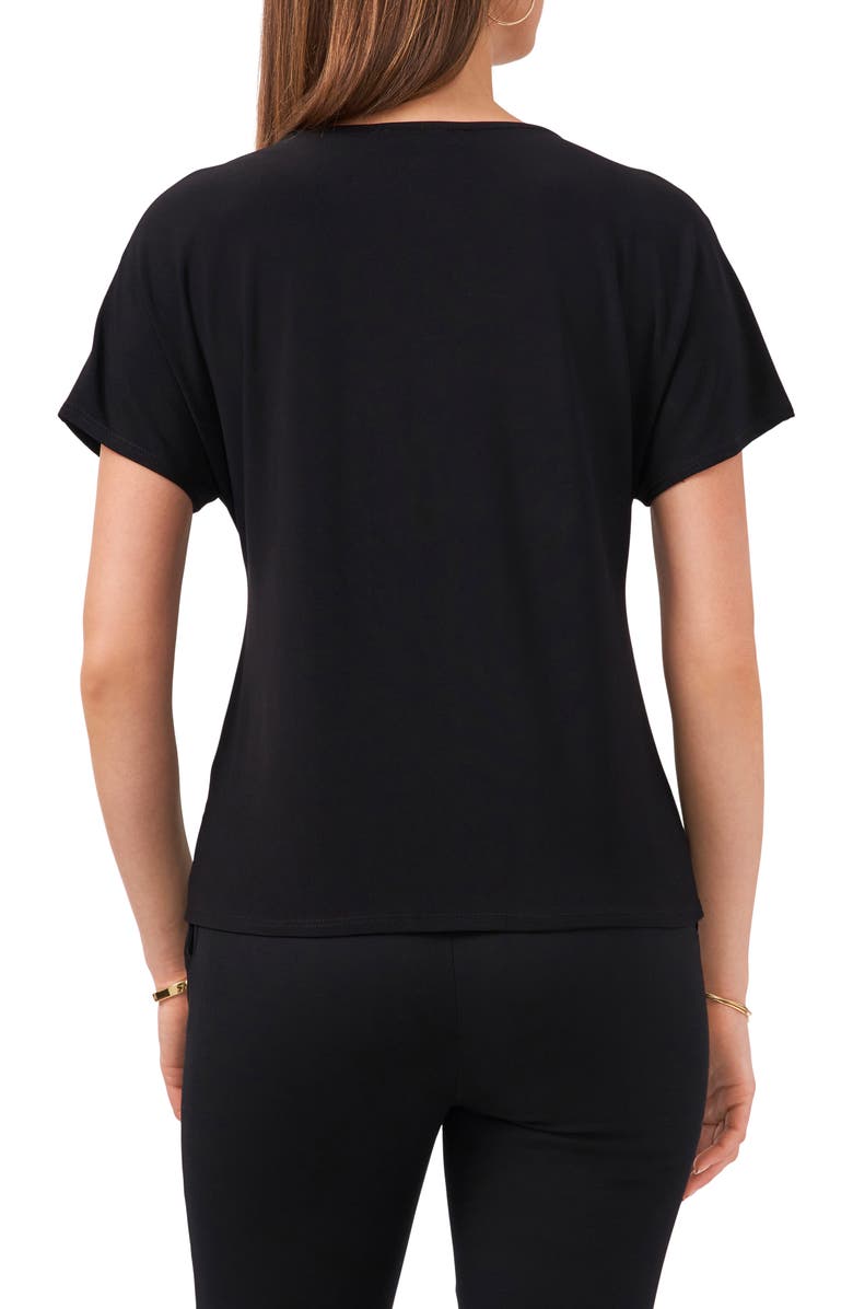 Chaus V-Neck Tie Front Top, Alternate, color, 