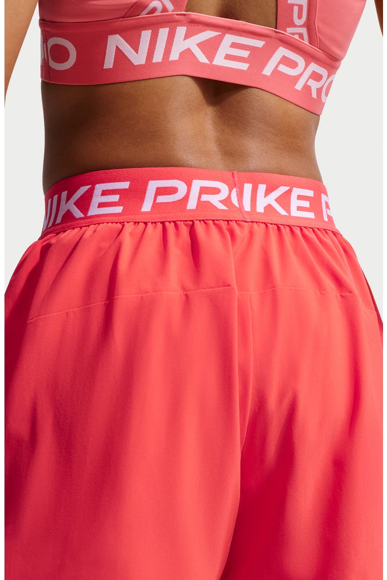 Pro Active Shorts, Alternate, color, LIGHT CRIMSON/ WHITE