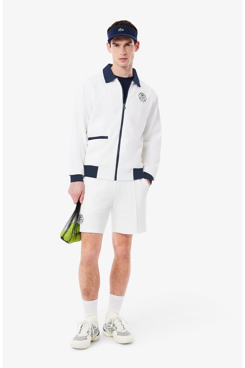 Tennis Heritage Zip Jacket, Alternate, color, 522 WHITE/ NAVY BLUE