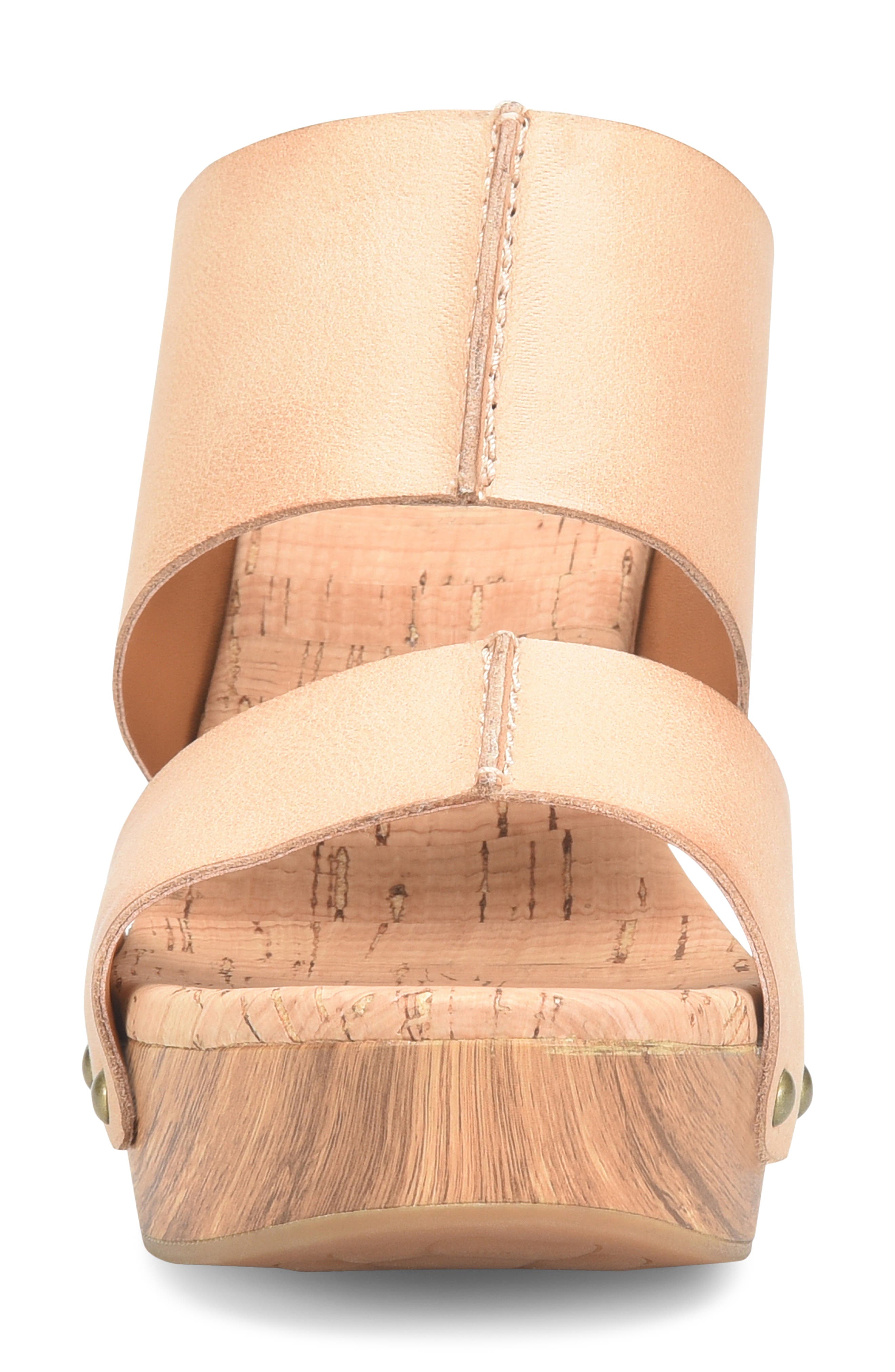 Darra Leather Platform Sandal, Alternate, color, NATURAL F/ G