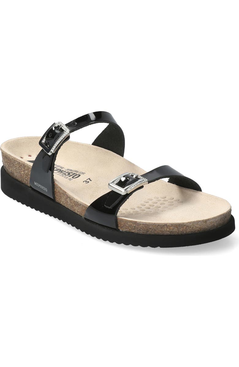 Mephisto Halya Sandal, Main, color, Black Patent Leather