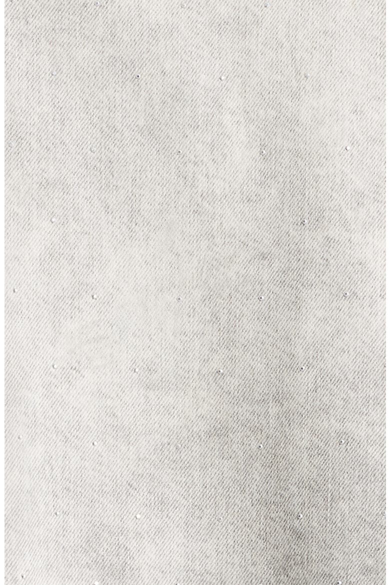 Hettie Oversize Denim Shacket, Alternate, color, SNOW GREY