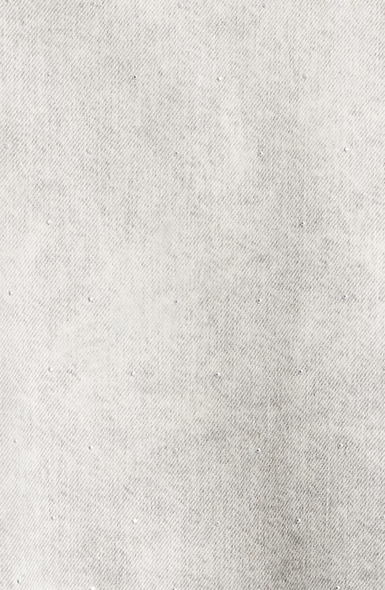 AllSaints Hettie Oversize Denim Shacket, Alternate, color, Snow Grey